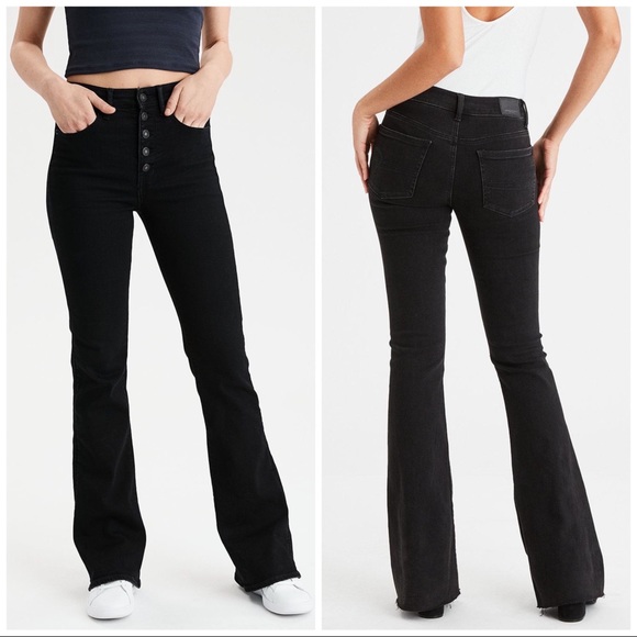 American Eagle Outfitters Denim - American Eagle Highest Rise Flare Black Jean